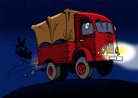 petit camion rouge