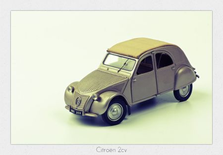 2cv 1951 miniature de 3/4 avant