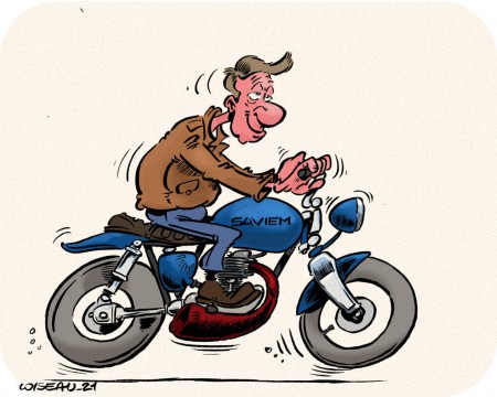 Gérard et sa moto