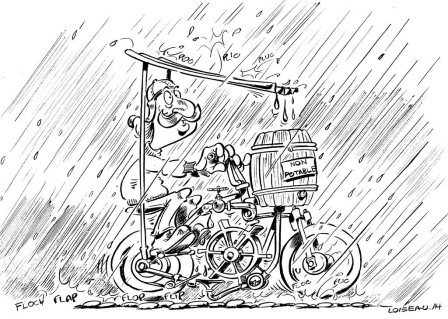 Motocyclette à moteur à eau de pluie